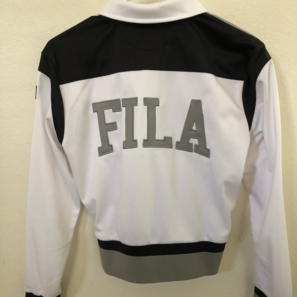 Women’s Cropped Fila Track Jacket